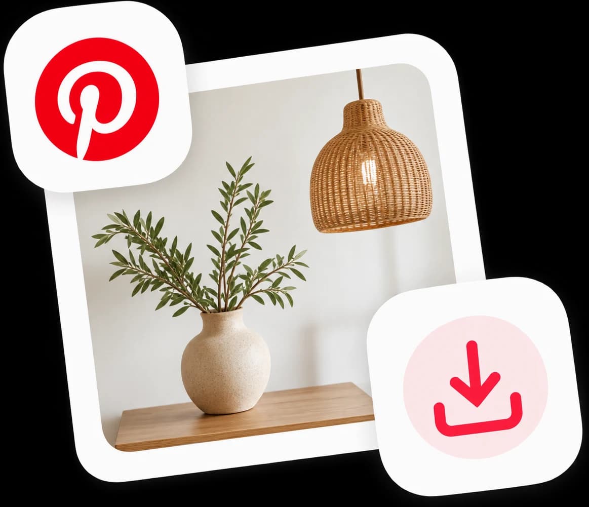 Un pin de Pinterest guardado directamente desde el navegador